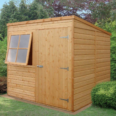 Shire Shiplap 7ft x 7ft Pent Wooden Garden Shed
